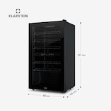 thumbnail of Klarstein Shiraz 29 Duo Weinkühlschrank 2 Zonen 80L/29 Flaschen 5-22°C Touch Schwarz