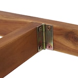 thumbnail of Tavolo pieghevole HWC-L19, tavolo da giardino tavolo da balcone, interno/esterno pieghevole in legno di acacia certificato MVG 71x70x34cm