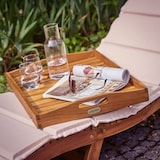thumbnail of CASARIA® Servierwagen Beistelltisch Garten mit Rollen Holz