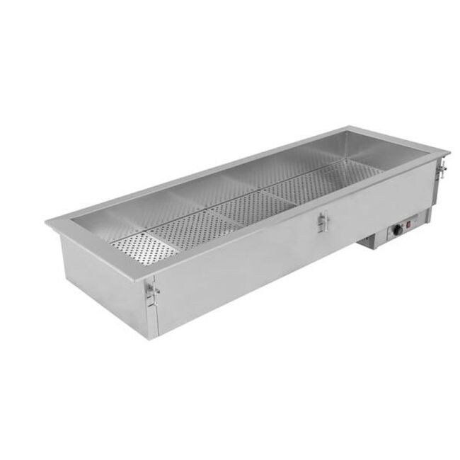 KBS inbouw droog Bain Marie Gn 5/1 stekkerklaar 230 Volt roestvrij staal