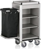 thumbnail of WAS Germany - Zimmerservicewagen Isabella, 1 Wäschesack, 95 x 54 x 116 cm, helle Kantenprofile/Aluoptik