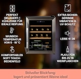 thumbnail of Klarstein Vinamour 16 Uno Weinkühlschrank 16Fl./42l 5-18°C 41dB Glas Edelstahl