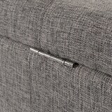 thumbnail of Aufbewahrungs-Truhe Lars XXL | HxBxT 45x180x45cm | Stoff/Textil |  Grau | Sitzbank Bank