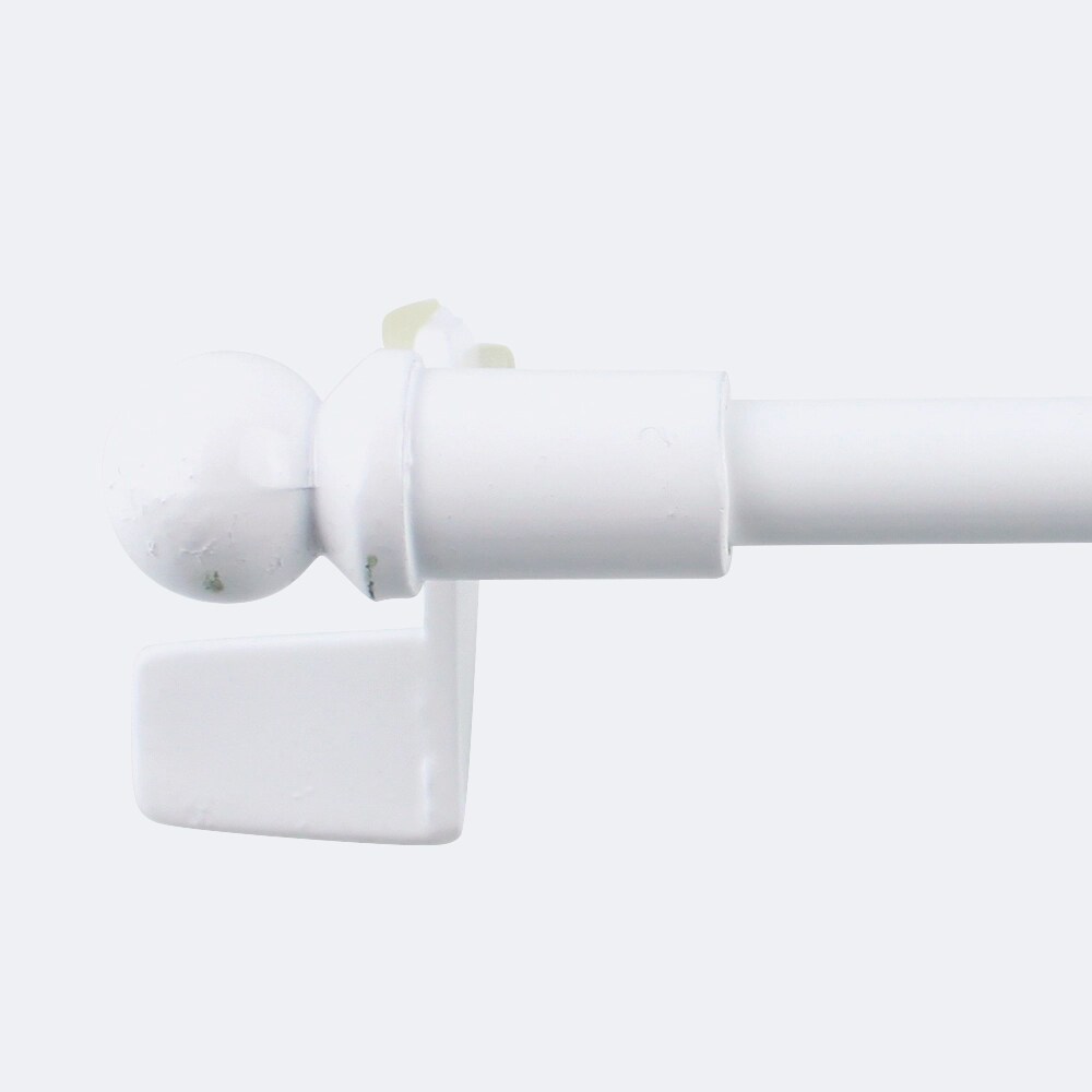 Kit tringle à rideaux Sans-Perçage Extensible 30-45cm Blanc - Boulet