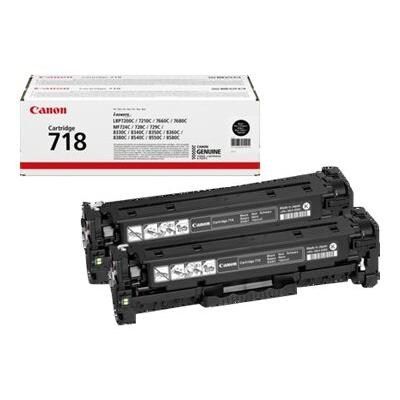 Canon Cartridge Contract 718 Black Schwarz Twin Pack (2662B017)