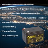 thumbnail of Akku kompatibel E-Scooter Mach 1 Mach 1 1886 48V 4x 12V 14Ah AGM Blei Accu wie 15Ah