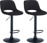 thumbnail of Décoshop26 - Barhocker 2 Hochstühle mit Fußstützen in schwarzem Samt schwarzes Metallgestell 10_0004085
