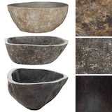 thumbnail of vidaXL Waschbecken Flussstein Oval (37-46)x(29-36) cm