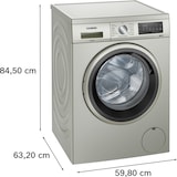 thumbnail of Siemens iQ500, Waschmaschine, unterbaufähig - Frontlader, 9 kg, 1400 U/min., Silber-inox WU14UTS8