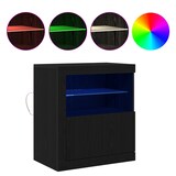 thumbnail of vidaXL Sideboard mit LED-Leuchten Schwarz Eiche 60,5x37x67 cm