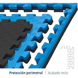 thumbnail of Arquiservi - Esterilla Tatami Puzzle 1x1x20mm Negro-Azul (Lote 20Uds)  Antideslizante, yoga, pilates, multifuncional.