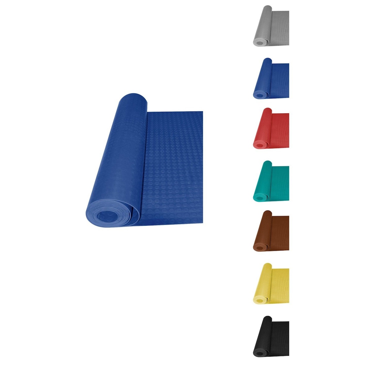 Alfombra Caucho antideslizante 10x1m - Punto moneda - Colores -