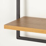 thumbnail of Max Home Estante de parede em madeira 1 prateleira 65x20x35 cm