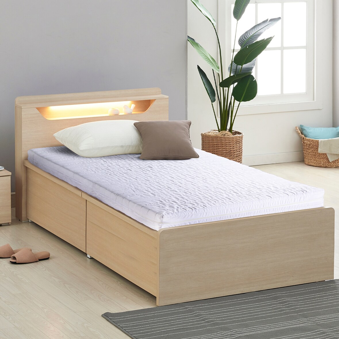 Comfort Matratze Komfortschaum Rollmatratze Härtegrad3 (H3) 100x200cm