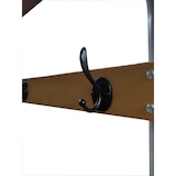 thumbnail of Panca Spogliatoio con Doghe in Legno con Spalliera con Ganci Appendiabiti