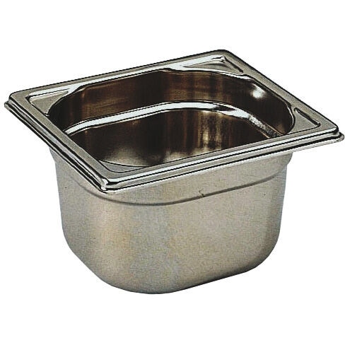Bourgeat bac gastronorme plein inox   sans anse  GN 1/6 profondeur 15 cm
