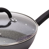 thumbnail of Masterpro - Gesmede aluminium wok Ø28x8cm met deksel geschikt voor inductie