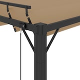 thumbnail of vidaXL Pergola mit Lamellendach 3x4 m Taupe Stoff und Aluminium