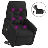thumbnail of vidaXL Elektrischer Massagesessel mit Aufstehhilfe Schwarz Stoff