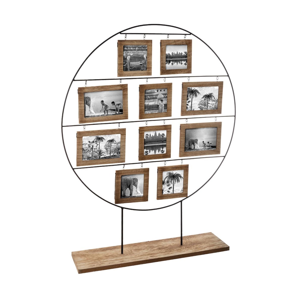 Porte photos Pêle Mêle recto verso sur support à poser 20 Photos Nomade