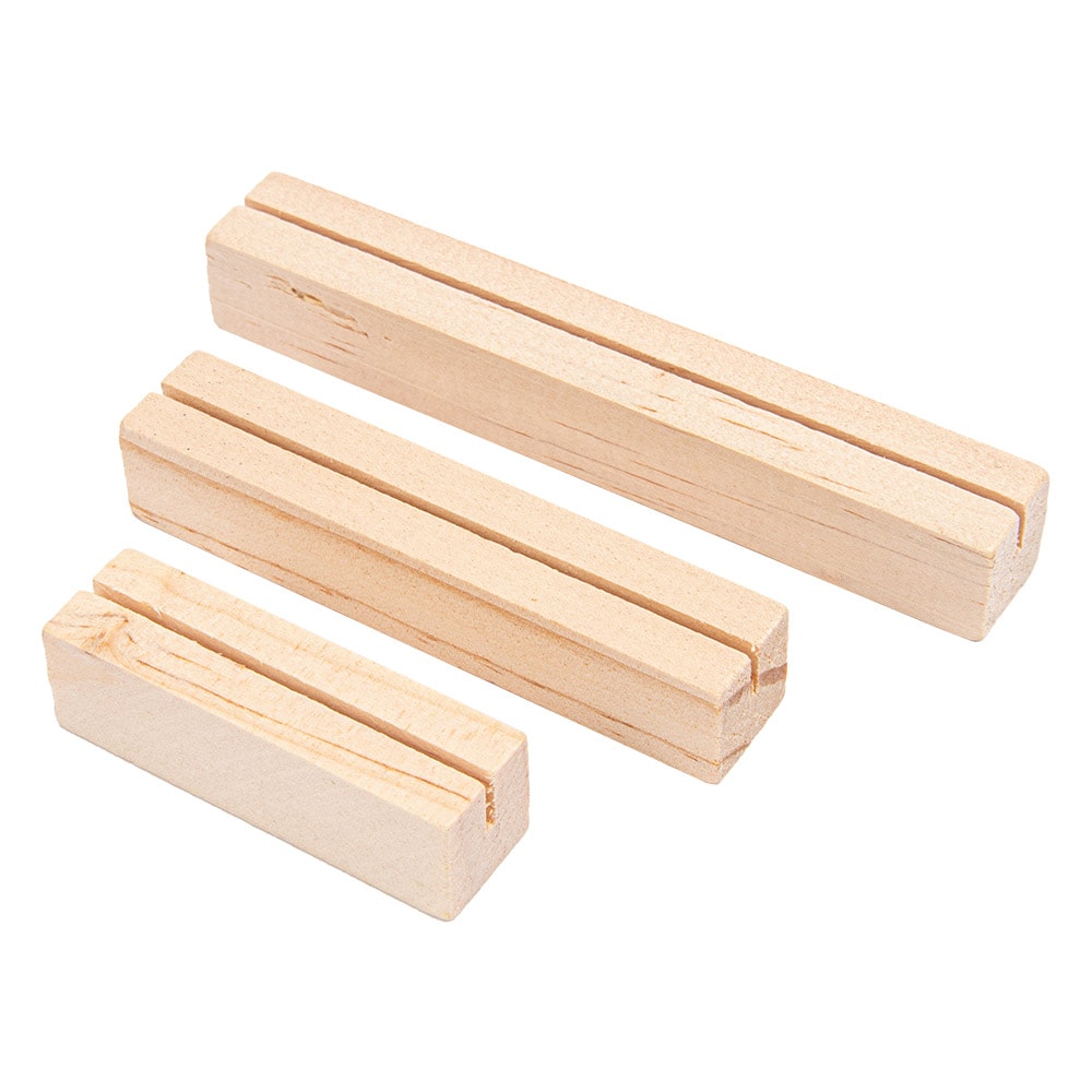 Garcia de Pou 10 Unités - 3 U. Bases Pour Ardoises Naturel Bois