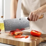 thumbnail of XinZuo - Damast-Hackbeil (chinesisches Kochmesser) - B37 Lan Serie