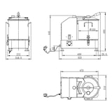 thumbnail of Cutter profesional de alimentos 12 litros, acero inoxidable, 2000W, 1100-2200 rpm, 10278 Vaiotec