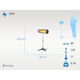 thumbnail of PURLINE Riscaldatore a infrarossi da pavimento o parete HEATY EXC 25