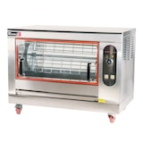 thumbnail of Romux® Girarrosto a Gas Butano Planetario per 12 Polli di 101x63 cm in Acciaio Inox con 1 Spiedo | Temperatura max 300°C - 8400W