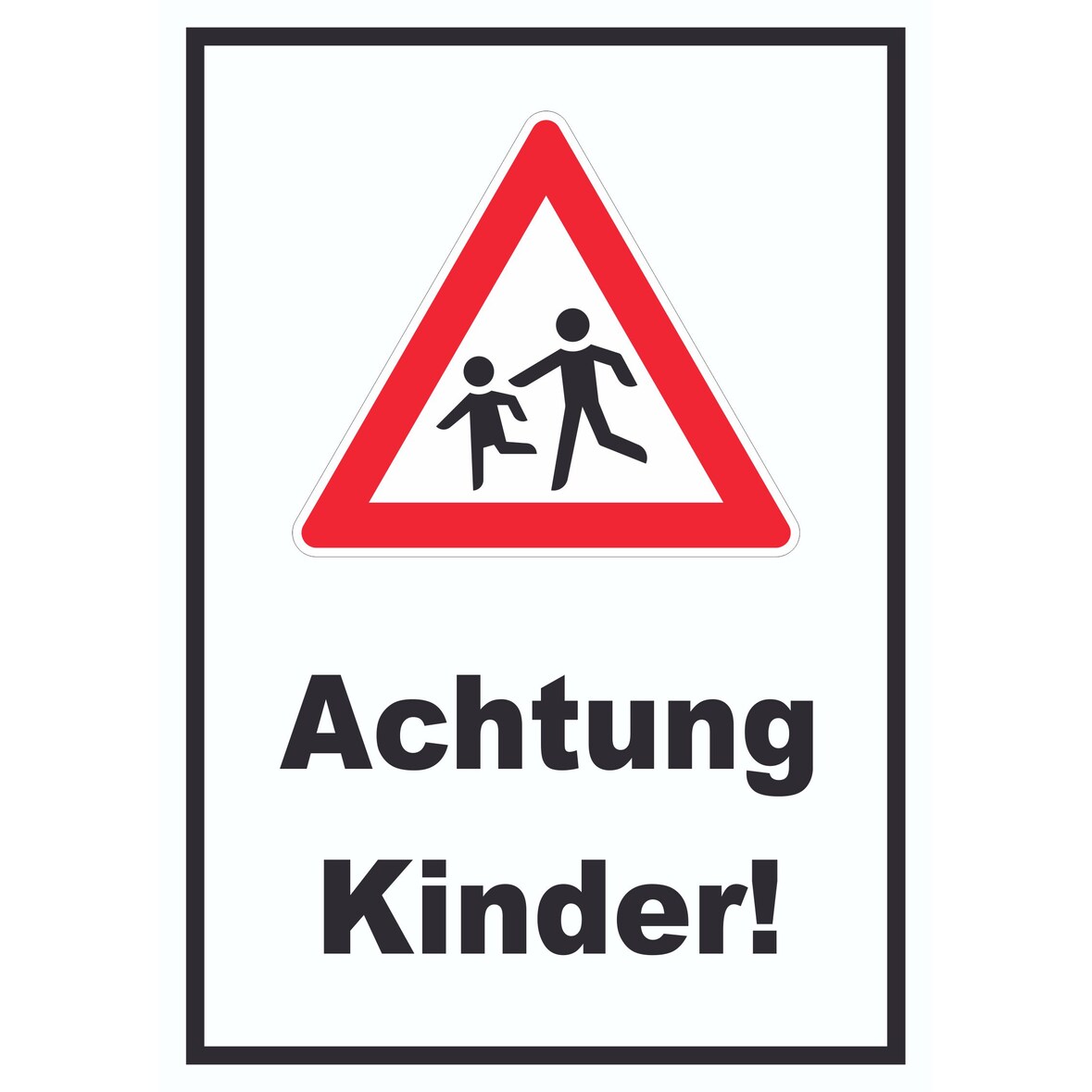 Achtung Kinder Schild Vorsicht Kinder A3 (297x420mm)