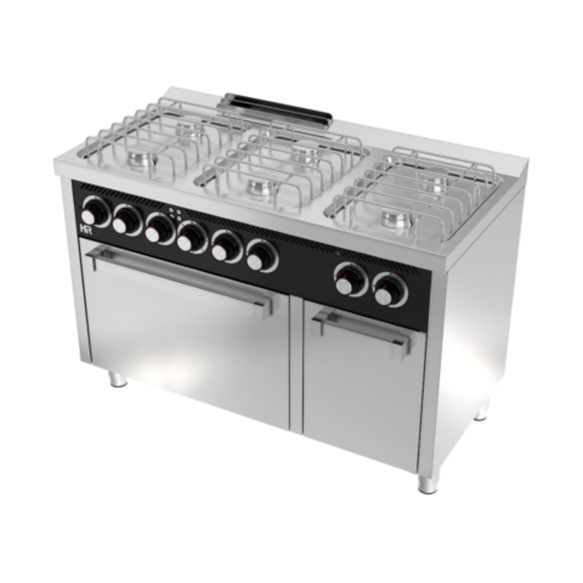Cocina Industrial Gas 6 Fuegos Con Horno Eléctrico Trifásico CB6F600HE de HR Fainca