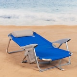 thumbnail of Cadeira de praia de 4 posições com almofada e bases para copos Aktive