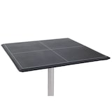 thumbnail of Bartisch Stehtisch Bistrotisch Chicago mit Fußablage, quadratisch 110x63x63cm MVG-zertifiziert ~ schwarz