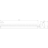 thumbnail of Siemens 5ST36740 Sammelschiene Anzahl Reihen 2 10 mm² 63 A 230 V Leiter-Typ = L, N 1 St.