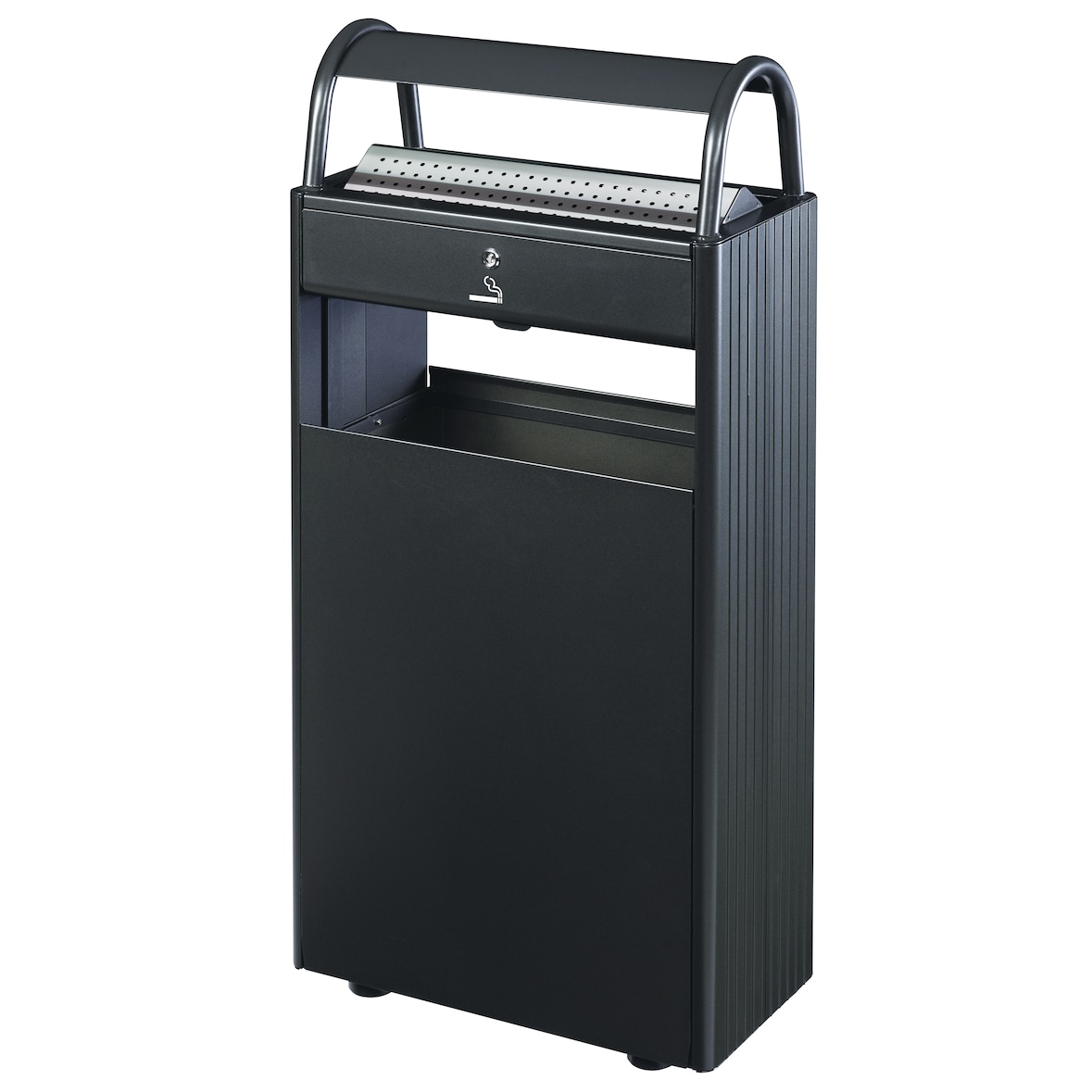 ROSSIGNOL Cendrier-corbeille sur pied 60L + 12L KOPA anthracite