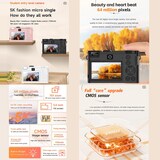 thumbnail of Appareil Photo Numérique 5K UHD 3 Pouces Zoom 18X Écran IPS Blanc Rose 2 YONIS
