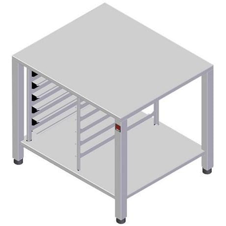 METRO PROFESSIONAL Soporte para horno de convección GOS3400, acero inoxidable, 78,5 x 67 x 79,1 cm, GN 1/1, tamaño de bandeja 60 x 40 cm
