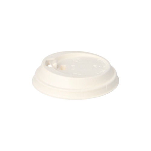 1000 Dom-Deckel mit Verschluss Holzfaser `pure` Ø 9 cm · 2,2 cm weiss