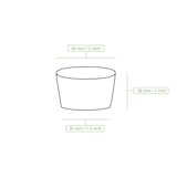 thumbnail of BIOZOYG 250 Stück Mini-Schalen 30ml weiß, Probierbecher, Einwegschälchen Dipschalen Papier für Dips, Saucen, Fingerfood, umweltfreundlich, robust