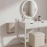 thumbnail of Relaxdays Kosmetikeimer Wandmontage, 3 Liter, Absenkautomatik, Inneneimer, Metall, eckiger Badezimmer Mülleimer, beige