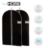 thumbnail of WellHome - Juego de 2 Cubrevestidos 60x150cm con Cremallera y ventana en color Negro