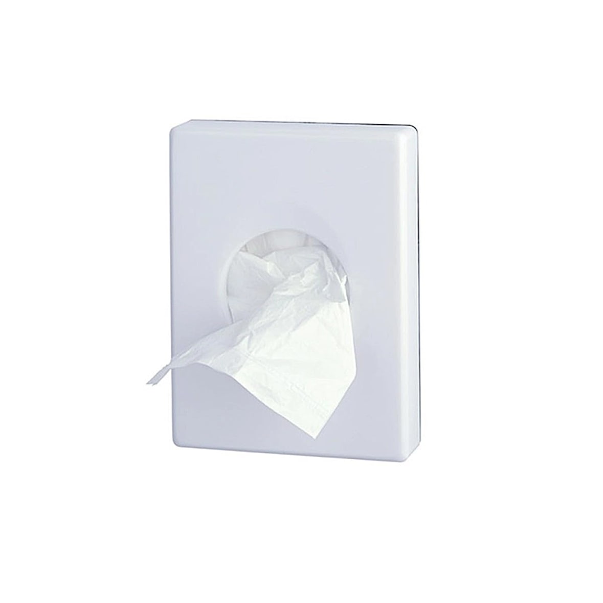 Distributore di sacchetti igienici in plastica in ABS Bianco