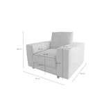 thumbnail of KAWOLA sillón MADELINE Pana crema blanco