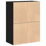 thumbnail of vidaXL Kasten met 2 lades 2 st 60x31x40 cm bewerkt hout zwart eiken