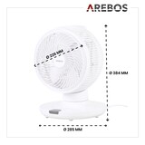 thumbnail of Ventilatore da tavolo Ø 23 cm Circolatore d'aria Raffreddatore d'aria Silenzioso 55 W Ventilatore