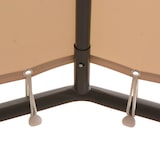 thumbnail of vidaXL Pavillon Partyzelt Überdachung 4x4 m Stahl Beige