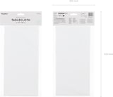 thumbnail of PartyDeco, Tischdecke, synthetisches Material, 137 x 183 cm, weiß