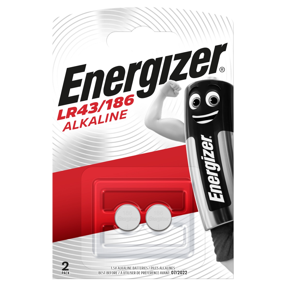 ENERGIZER Pile mini LR43/186, pack de 2 piles