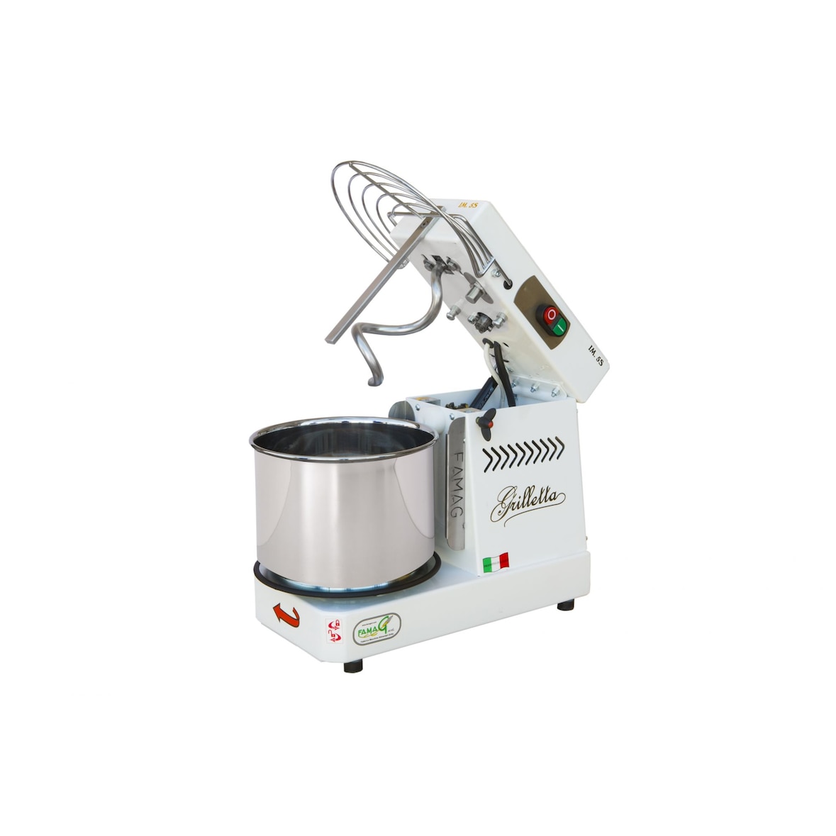 Famag Grilletta Impastatrice spirale ribaltabile 1 velocità kg 5 IM5S RS9417
