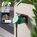 thumbnail of BEARWARE Wlan Steckdose Outdoor - Sprachsteuerung via Alexa oder Google Home - 2,4 Ghz WiFi - 3600 W - Smart Plug WiFi Steuerung per App Smart Life